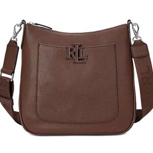 Ralph Lauren Chocolate Leather Crossbody Bag